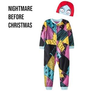NWT Nightmare Before Christmas SALLY BLANKET SLEEPER WITH CAP Baby Girls 18M